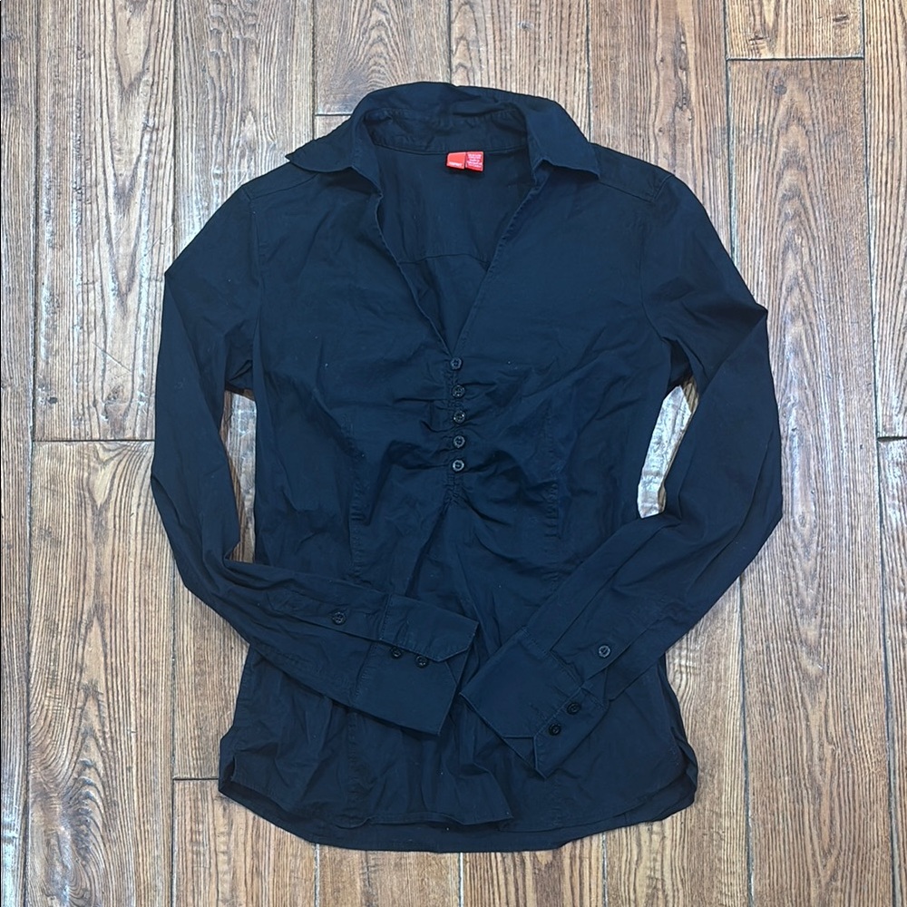 Esprit Charcoal Button-Up Shirt
